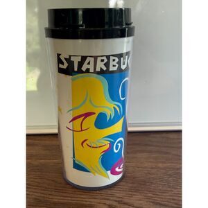 1998 Starbucks G.B. Trudeau Java Travel Tumbler Mug Vintage